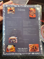 Jabo's -be-q menu
