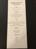 Manducatis Rustica menu