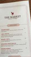 The Market: Food Drink menu