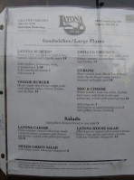 Latona Pub menu