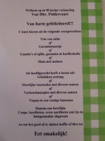 In D' Groene Lanteern menu