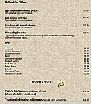 Minaas Restaurant and Cafe menu