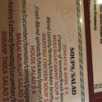 Namaste Everest menu