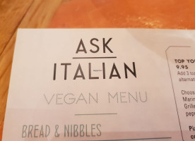ASK Italian menu