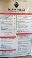 Seaside Palace menu