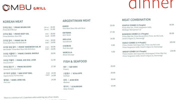 Ombu Grill menu