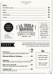 Lucioli menu