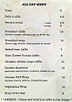 Louis Baxters Espresso Bar menu