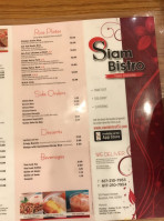 Siam Bistro menu