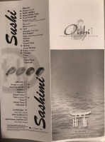 Oishi Japanese Cuisine menu