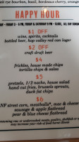 North Fork Public House menu