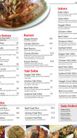 Sushi Doraku menu