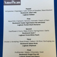 The American menu