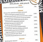 Moa Restaurant Bar menu