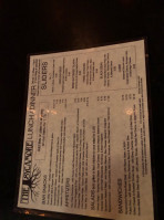 The Sycamore menu
