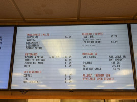 Ted's Hot Dogs menu