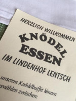 Lindenhof Lentsch menu