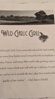 Wild Garlic Grill menu