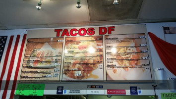 Tacos Df menu