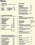 Hayashi Japanese Restaurant menu