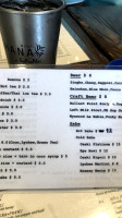 Chana Thai Kitchen menu