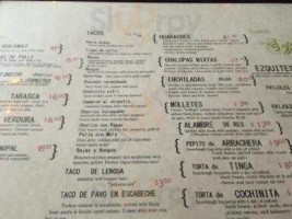 La Superior menu