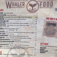 Venice Whaler Bar & Grill menu