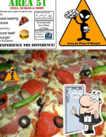 Area 51 Pizza, Burger More food
