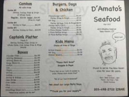 DAMATOS SEAFOOD II menu