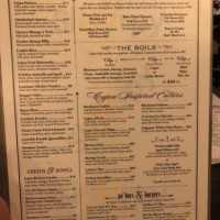 Drunken Oyster menu