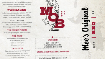 Moe's Original Bbq Oxford menu