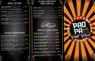 Pao Pao Fast Food menu