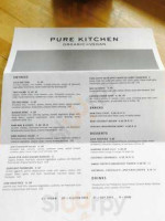 Pure Kitchen menu