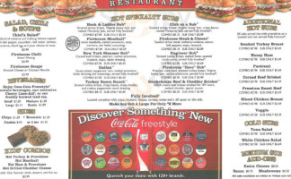 Firehouse Subs Cross Country menu