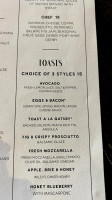 The Lola Az menu