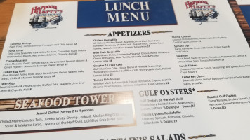Harpoon Harry's Crab House- Tampa menu