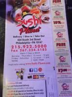 Sushi Planet menu