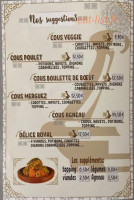 Délice Cous menu