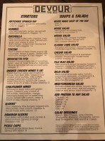 Devour The 303 menu