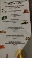 Rue De Foch Pizzeria menu