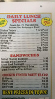 Zeb's Seafood And Chicken menu