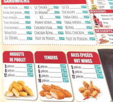 Nbf Chicken Time menu