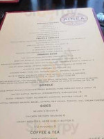 Pinea at W Hotel DC menu