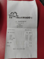 Lo Marraco menu