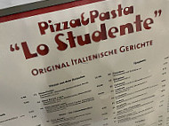 Lo Studente menu