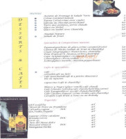 La Sangria menu