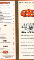 Tellini's Italiano menu