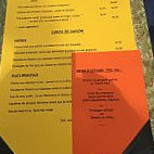 Auberge de Choully menu