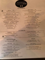 Tommy B's Clubhouse menu