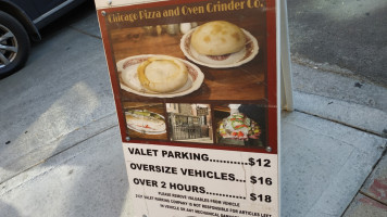 Chicago Pizza And Oven Grinder Co. menu